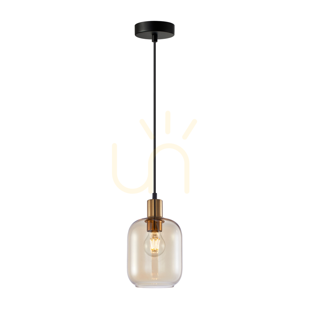 Verifica Pendul Italux Norlis auriu chihlimbar sticlă E27 15 cm PND-54738A-1-BRO-AMB Pendul Italux Norlis auriu chihlimbar sticlă E27 15 cm PND-54738A-1-BRO-AMB