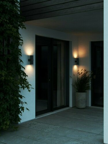 Verifica Kyklop Ripple lampă de perete pentru exterior IP54 negru Nordlux