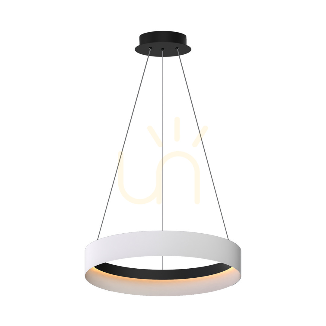 Alb Orbit 52 W Led lampă suspendată