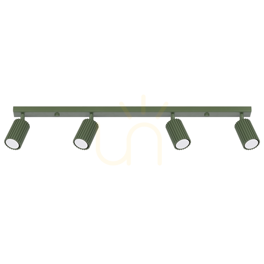 Plafond spot strip KARBON 4L CCT - verde oliv - Sollux