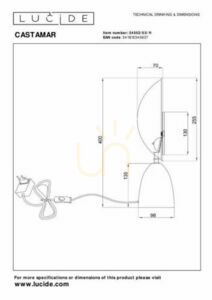 Lampă de masă Lucide Castamar LED argintiu 34552/03/11 small 3