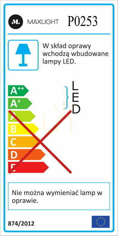 previzualizare Lampă suspendată Max Light Multi P0253 albă metal sticlă LED 15 cm Lampă suspendată Max Light Multi P0253 albă metal sticlă LED 15 cm