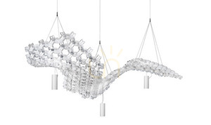 Slamp Nuvem Lampă suspendată cu un singur modul + spot luminos (fără baldachin) alb small 3