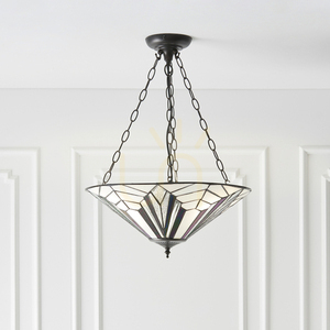 Lampa pendanta Interiors Astoria Tiffany multicolor 3xE27 Ø48 cm 63936 small 3
