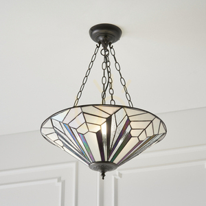 Lampa pendanta Interiors Astoria Tiffany multicolor 3xE27 Ø48 cm 63936 small 4