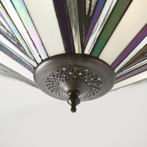Lampa pendanta Interiors Astoria Tiffany multicolor 3xE27 Ø48 cm 63936 small 7