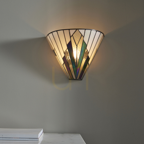 Verifica Lampa de perete Tiffany multicolor Interiors Astoria 63940