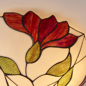 Plafond Tiffany Multicolor Interiors 45 cm Sticlă și Oțel 2xE27 Dimmabil 63960 small 6