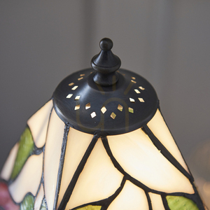 Botanica Tiffany lampă de masă Multicolor 63963 Interioare. small 6