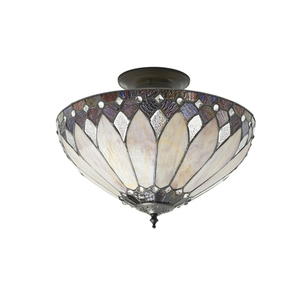 Brooklyn Tiffany Multicolor plafon lampă 63978 Interioare. small 1