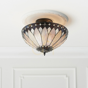 Brooklyn Tiffany Multicolor plafon lampă 63978 Interioare. small 2