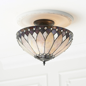 Brooklyn Tiffany Multicolor plafon lampă 63978 Interioare. small 3
