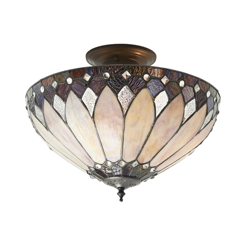 Verifica Brooklyn Tiffany Multicolor plafon lampă 63978 Interioare.