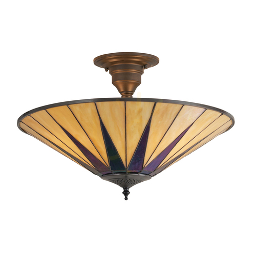 Verifica Stea întunecată Tiffany multicoloră lampă de tavan 64043 Interiors.