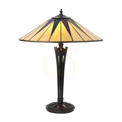 Verifica Lampă de masă Tiffany multicolor Interiors 64045