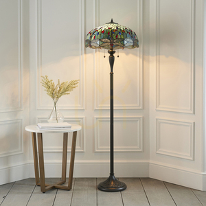 Lampă de podea Tiffany albastră Interiors Dragonfly 64069 small 3