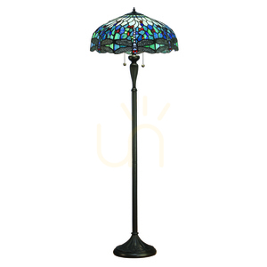 Lampă de podea Tiffany albastră Interiors Dragonfly 64069 small 0