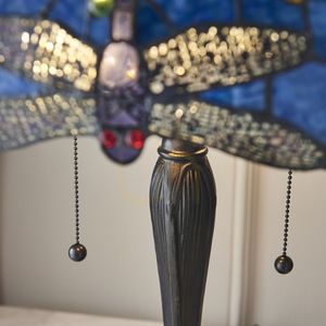 Lampă de masă Tiffany albastră Interiors Dragonfly 64089 small 5