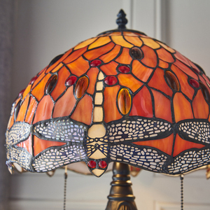 Dragonfly Tiffany lampă de masă Multicolor 64092 Interiors. small 5
