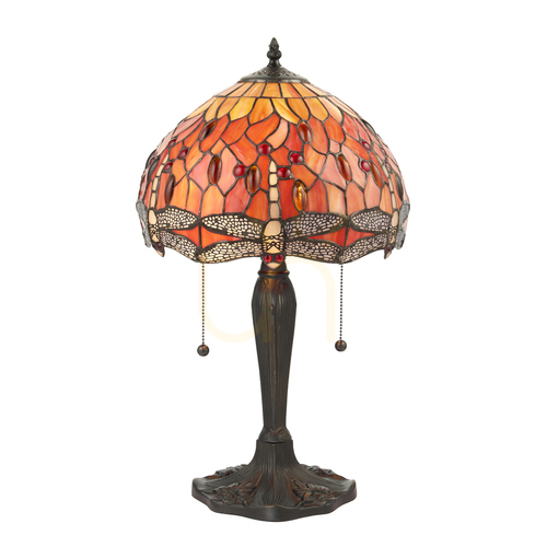 Verifica Dragonfly Tiffany lampă de masă Multicolor 64092 Interiors.