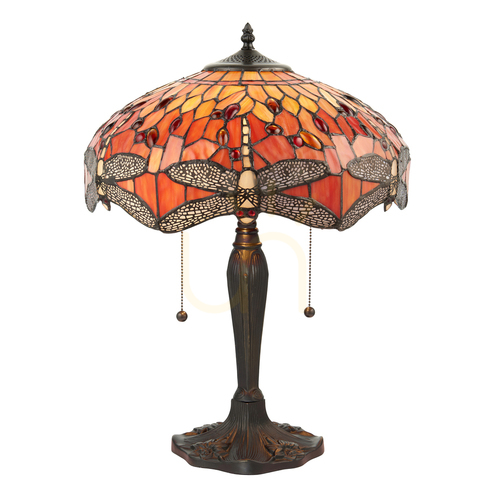 Verifica Dragonfly Tiffany lampă de masă Multicolor 64093 Interiors.