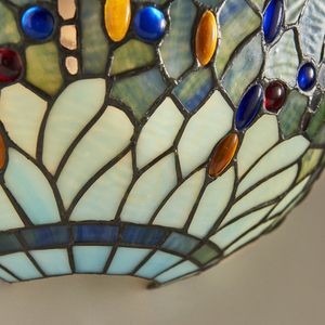 Lampă de perete Tiffany Dragonfly albastră Interiors 64102 small 7