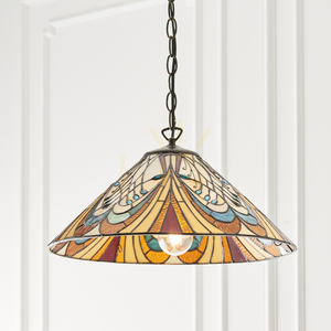 Hector Tiffany Lampa pandantiv Multicolor 64162 Interioare. small 4
