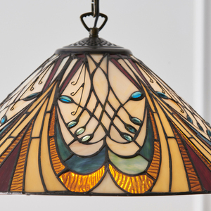 Hector Tiffany Lampa pandantiv Multicolor 64162 Interioare. small 6