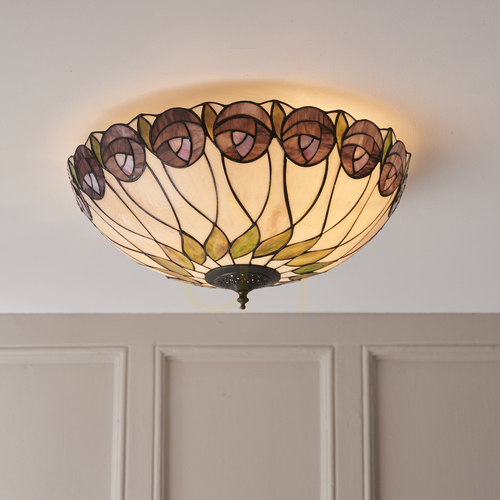Verifica Hutchinson Tiffany Multicolor Plafond 64173 Interioare.