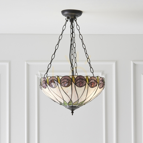 Verifica Hutchinson Tiffany Lampa pandantiv Multicolor 64175 Interioare.