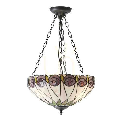 Verifica Hutchinson Tiffany Lampa pandantiv Multicolor 64175 Interioare.