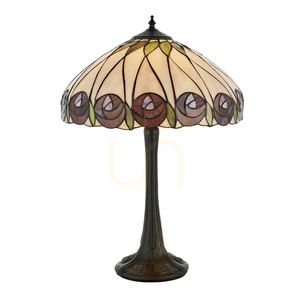 Lampă de masă Tiffany Interiors Hutchinson multicolor, sticlă și rășină, 40 cm, E27 small 0