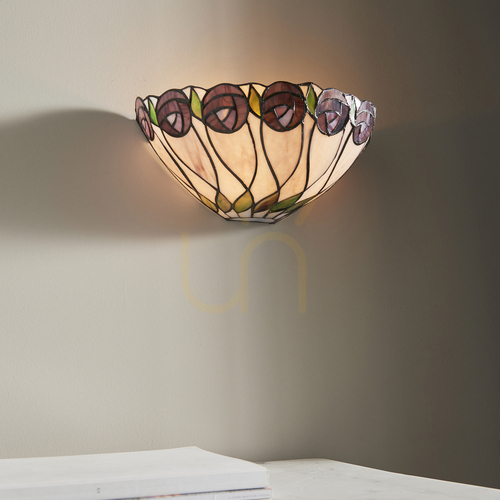 Verifica Lampă de perete Tiffany multicolor Interiors Hutchinson 64178