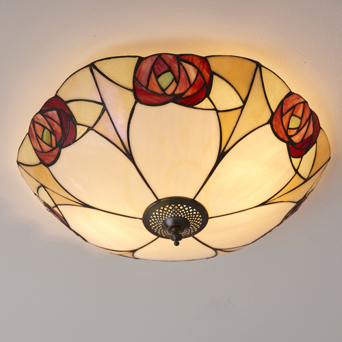 Verifica Ingram Tiffany Multicolor Plafond 64182 Interioare.