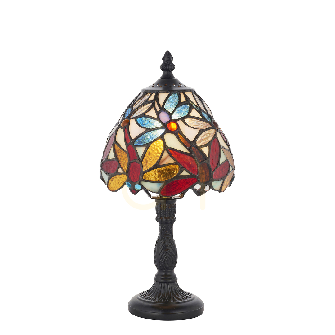 Lorette Tiffany lampă de masă Multicolor 64246 Interioare.