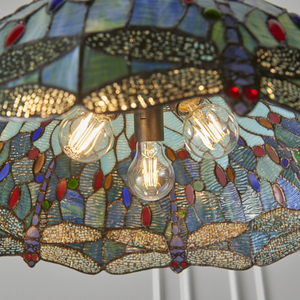 Lampă pendul Tiffany Dragonfly albastră Interiors 66148 small 8