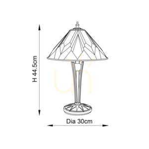 Astoria Tiffany lampă de masă Multicolor 70365 Interioare. small 1