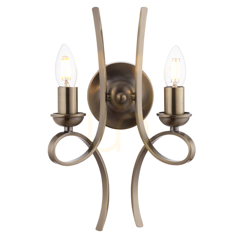 Verifica Penn Brass lampă de perete CA7W2BB Interioare