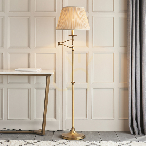 Verifica Lampă de podea Interiors Stanford alamă E27 160 cm 63621