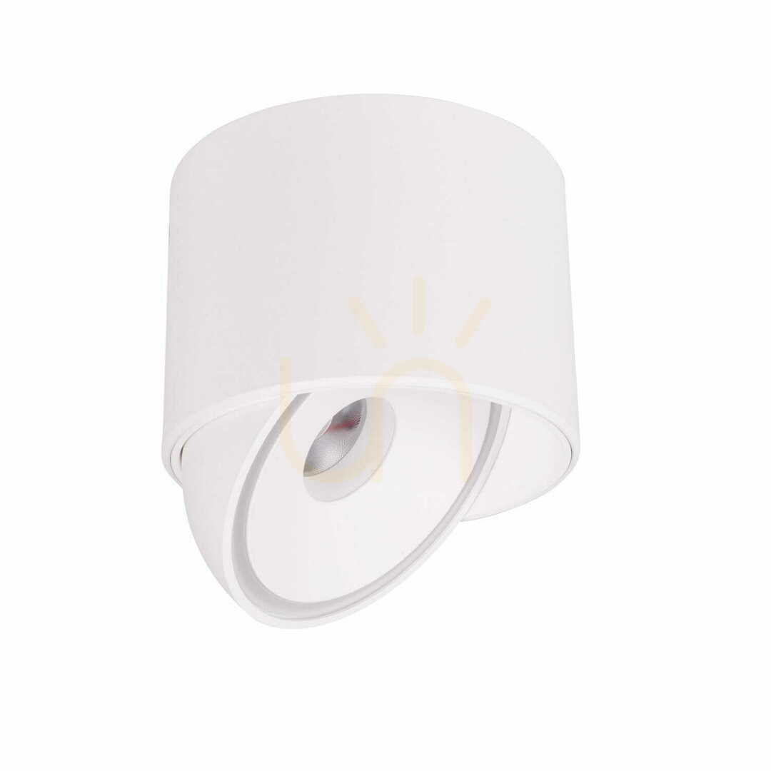 Plafond Max Light Vector C0265 vit aluminium 10W 11,5 cm