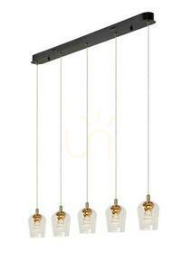 Lampă suspendată Lucide Berliane LED aurie 5 becuri 00430/20/60 small 6