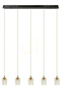 Lampă suspendată Lucide Berliane LED aurie 5 becuri 00430/20/60 small 0
