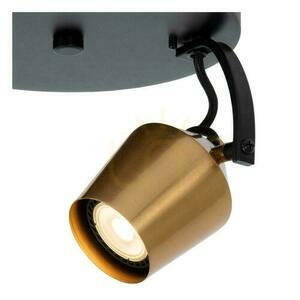 Plafonieră Lucide Emile 2xGU10 LED metal aurie-neagră 20 cm 51901/02/02 small 4