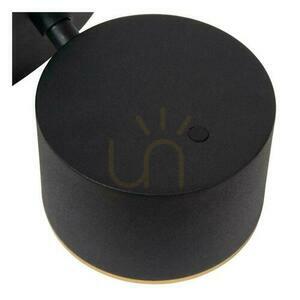 Aplica Lucide GIAN LED negru metal 9W 200lm 2700K 44217/08/30 small 5