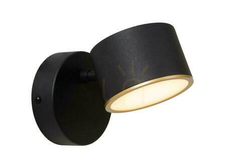 Verifica Aplica Lucide GIAN LED negru metal 9W 200lm 2700K 44217/08/30