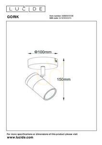 Aplica de perete Lucide GORIK negru auriu GU10 LED CCT 53909/01/30 small 3