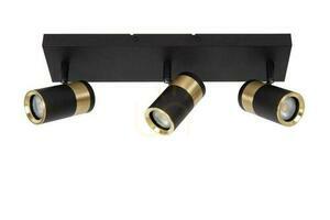 Plafonieră Lucide GORIK negru auriu 3xGU10 LED CCT 53909/03/30 small 1
