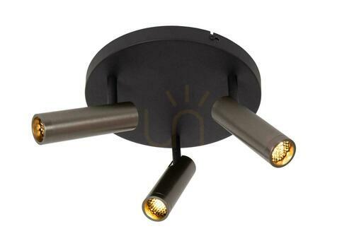 Verifica Plafon Lucide GRADO gri aluminiu 3xMR11 LED 25 cm 22974/13/15