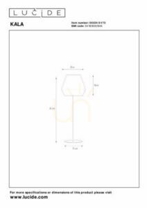 Lampă de masă Lucide KALA maro in 25 cm E14 06524/01/73 small 4