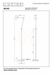Lampă de podea Lucide MILNE neagră LED 8W 44716/06/30 small 6